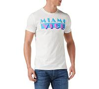 Miami Vice Men's OG Logo T-Shirt, White, X-Large