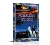 Miami Vice Poster Canvas Oil Painting Canvas Art Poster Home Hanging Painting Bar Art Interior Wall Decoration PosterFrame-style24x36inch(60x90cm)