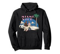 Miami Vice Retro 80s Beach Sunset Style Pullover Hoodie