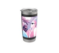 Miami Vice Retro Airbrush Front & Back Stainless Steel Insulated Tumbler