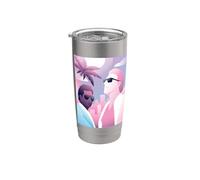 Miami Vice Retro Airbrush Front & Back Stainless Steel Insulated Tumbler