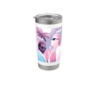 Miami Vice Retro Airbrush Front & Back Stainless Steel Insulated Tumbler