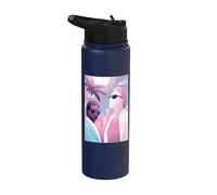 Miami Vice Retro Airbrush Front & Back Stainless Steel Insulated Water Bottle