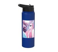 Miami Vice Retro Airbrush Front & Back Stainless Steel Insulated Water Bottle