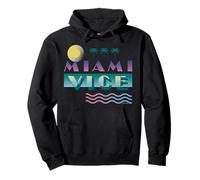 Miami Vice Retro Sunset Palm Trees Vibes Pullover Hoodie