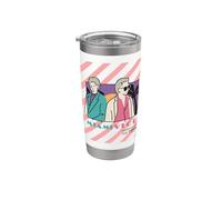 Miami Vice Undercover 1984 Retro Stripes Stainless Steel Insulated Tumbler