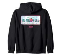 Miami Vice Undercover Since 1984 Airbrush Plate Zip Hoodie