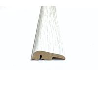 Miami White Oak Laminate & Wood Flooring Section Transition Bar MDF Threshold Strip End Bar Profile Door Strip Moulding Oak Trim - 2.4m (2400mm)