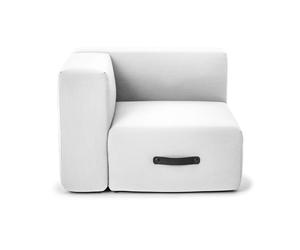 Miamia Outdoor Sofa Corner Module Left Light Grey Conmoto - 4260476346552