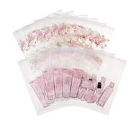 Miamica, Pink, 12 pack, Miamica Print 12 Piece Set 12 Quart-size Bags Packing Organizers