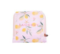 Miamica Travel Laundry Bag, Pink Lemons - Measures 21” x 22” When Fully Opened - Foldable Laundry Bag with Drawstring Closure - Durable, Lightweight Travel Accessories