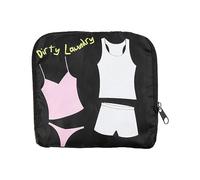 MIAMICA Neon Laundry Bag, Black, One Size, Travel Laundry Bag, "Dirty Laundry"