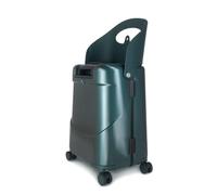 MiaMily 4-Wheel Carry On Luggage with Seat for Kids with Seat Belt, Waterproof Pocket, Adjustable Handle, and Hard Body with 43 Liter Capacity, Forest Green, Carry on Luggage with Seat and Swivel