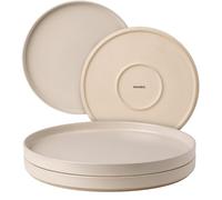 MIAMIO - Dinner Plates Set, Ceramic (Light, Big Plates (4X) - Modern Home