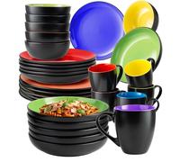 MIAMIO - Dinnerware Set (30-Piece), Ceramic Tableware - Le Papillon (Mixed)