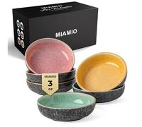 MIAMIO - Mini Dipping Bowls Set of 6 (90 ml) / Side Dish Bowls, Soy Sauce Dish, Dip Bowls, Small Snack Bowls - Las Palmitas Collection