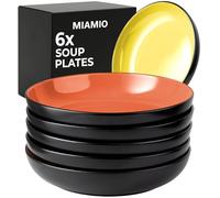 MIAMIO - Soup Plates Set, Ceramic (Mixed) - Modern Home Set