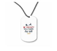 Miammo Be naughty, save Santa a trip [BCX] ball-chain pendant - dog tag style necklace