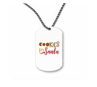 Miammo Cookies for Santa [BCX] ball-chain pendant - dog tag style necklace