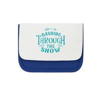 Miammo Dashing Through the Snow [BCX] Clutch-Style Pencil case - Blue