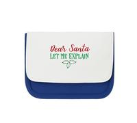 Miammo Dear Santa let me Explain [BCX] Clutch-Style Pencil case - Blue
