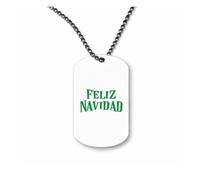 Miammo Feliz navidad [BCX] ball-chain pendant - dog tag style necklace