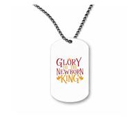 Miammo Glory to the newborn king [BCX] ball-chain pendant - dog tag style necklace