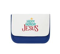 Miammo Happy Birthday Jesus [BCX] Clutch-Style Pencil case - Blue