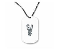 Miammo Have yourself a merry little Christmas deer outline [BCX] ball-chain pendant