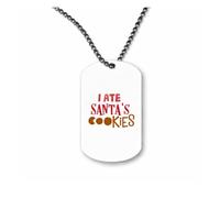 Miammo I ate Santa's cookies [BCX] ball-chain pendant - dog tag style necklace