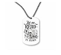 Miammo Let me read in peace style one [RD26] ball-chain pendant