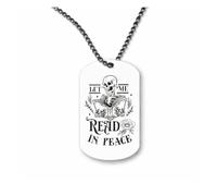 Miammo Let me read in peace style two [RD26] ball-chain pendant