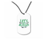 Miammo Let's get Blitzen [BCX] ball-chain pendant - dog tag style necklace