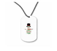 Miammo Some people are worth melting for snowman word art [BCX] ball-chain pendant - dog tag style necklace