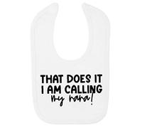 Miammo That does it I'm calling my Nana statement [BBY5] cotton baby bib - White