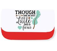Miammo Though She Be But Little She is Fierce Feather Shakespeare [CMFUN] Clutch-Style Pencil case - Red