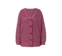 MIAMODA women's plus size cardigan with glitter yarn, loose fit 836567