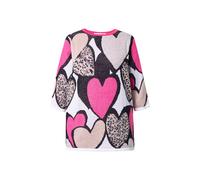 MIAMODA Women's Plus Size Loose Fit Sweater with Hearts, 3 or 4 Sleeves, 844165
