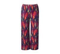 MIAMODA women's plus size pleated trousers wide straight leg
