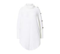 MIAMODA women's plus size sweater poncho style cable knit pointed hem 836329