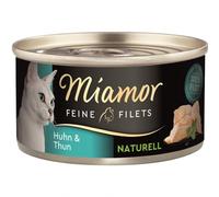 Miamor Can Fine Fillets Natural Chicken & Tuna 24 x 80 g (21,82€/kg)