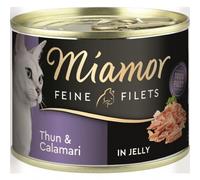 Miamor Can Fine Fillets Tuna & Squid 12 x 185 g (17,97€/kg)