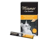Miamor Cat Snack Multi-Vitamin Cream 66 x 15g Tasty Cream Packed Full with Valuable Vitamins Trace Elements & Taurine Aids Immune System & Resistance to Infection