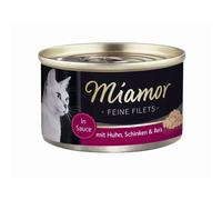 Miamor Fine fillets 100 g fillets chicken, ham and rice - you will receive 24 packs; pack contents: 100 g