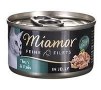 Miamor Fine Fillets 6 x 100g - White Tuna & Rice in Jelly