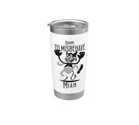 MIAN - Cool Boy Name with Cute Devil - Born to Misbehave Stainless Steel Insulated Tumbler