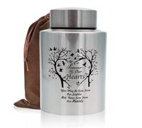 Mianachilu 60 lbs Small Urns for Adult Male Female Ashes, Decorative Mini Memorial Cremation Keepsake Urn for Human Child Remains Ashes(Tree of Love)