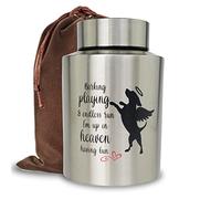 Mianachilu Pet Cremation Urns for Dogs Ashes, Up to 60 lbs Dog Memorial Keepsake Urns for Ashes-Medium (Playing in Heaven)