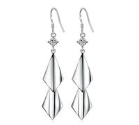 Miancheng 925 Sterling Silver Extra Long Sequin Dangle Hanging Women's Earrings,hook Dangly Earrings Extra Long for Women,Girls(60mm）