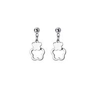 Miancheng Silver short dangle flowers Clip On Earrings for Girls,No Pierced clips Earrings for Girls,Teen girls,Women